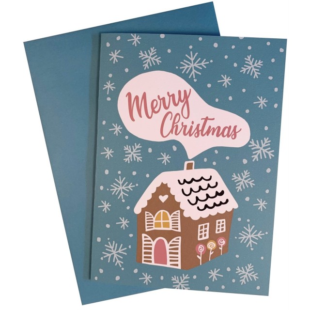 Gingerbread house card