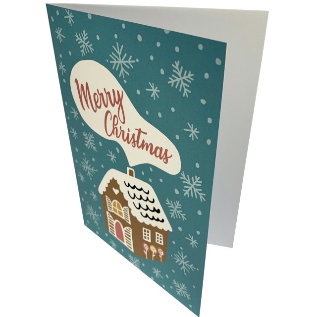 Gingerbread house card