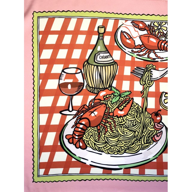 Lobster Pasta Scarf (pink)