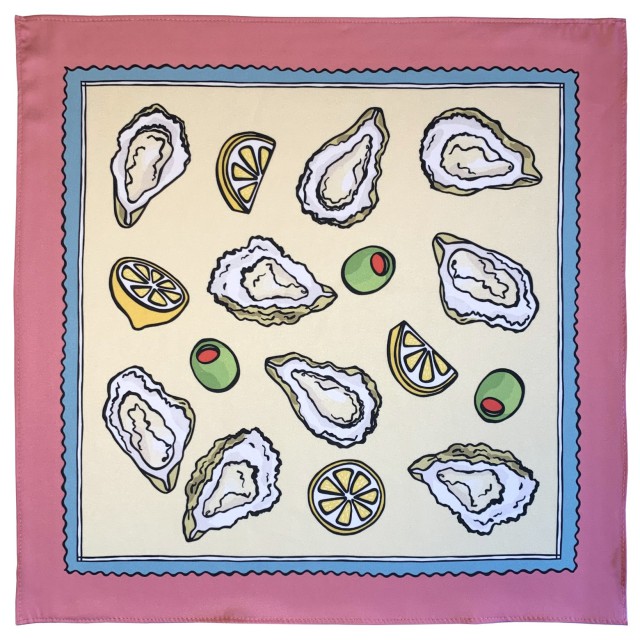 Oyster brunch scarf