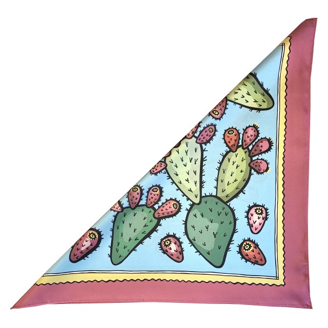 Cactus Fig Scarf (Blue)