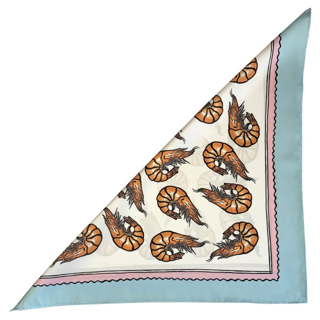 Shrimp Scarf (white)