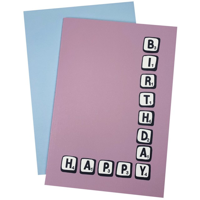 Scrabble Birthday card