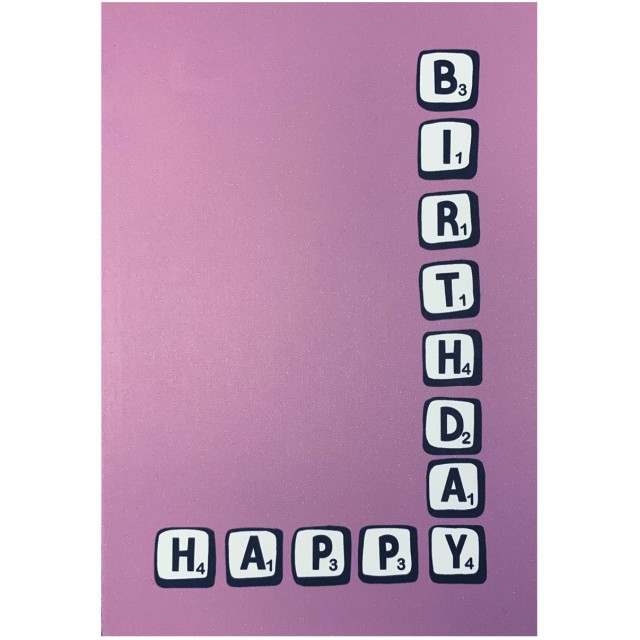 Scrabble Birthday card