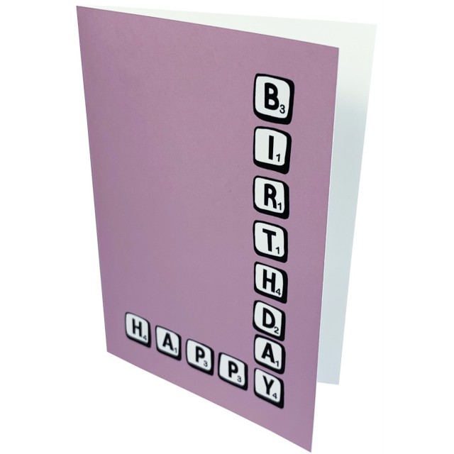 Scrabble Birthday card