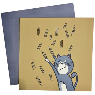 Angry cat card