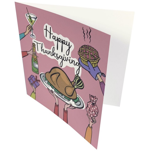 Thanksgiving card (pink)