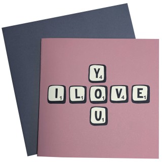 Scrabble love card