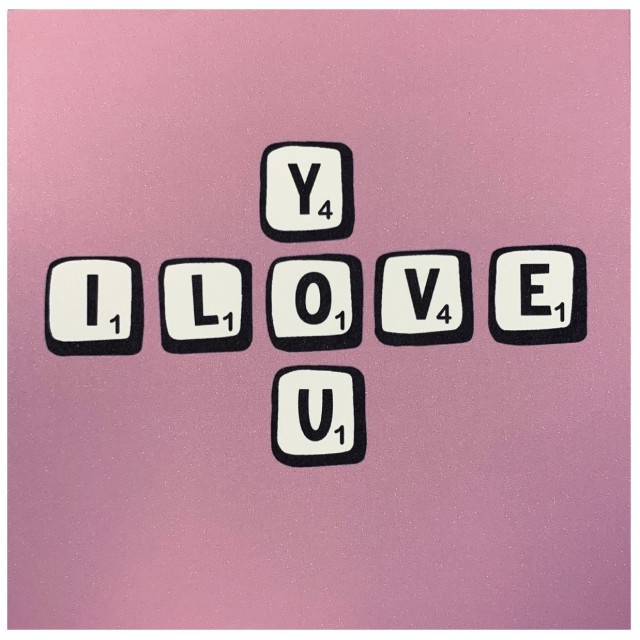 Scrabble love card