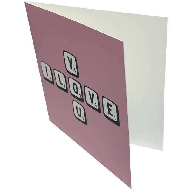 Scrabble love card