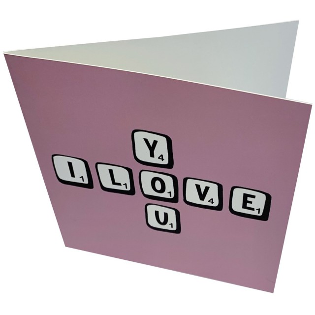 Scrabble love card