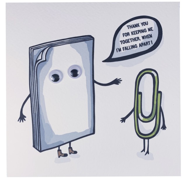 Paperclip love card