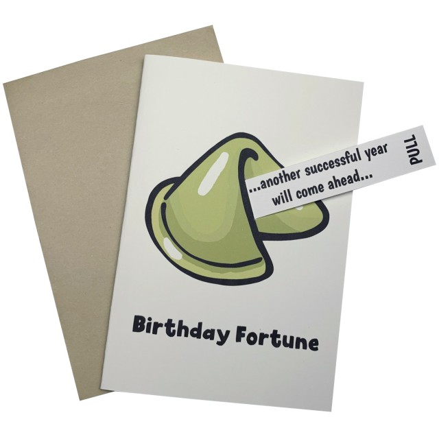 Fortune cake card