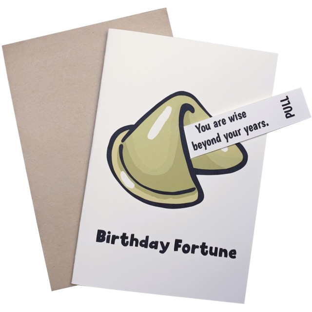 Fortune cake card