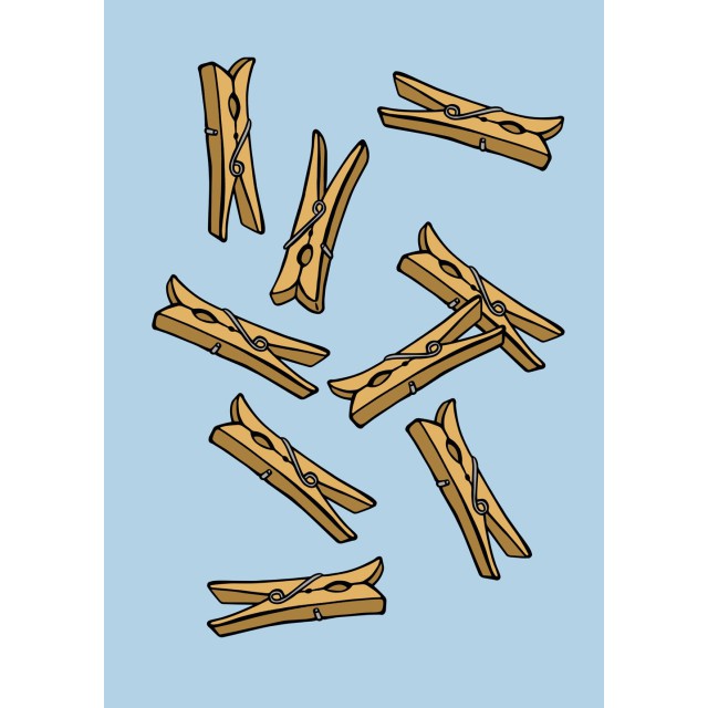 Clothespin print