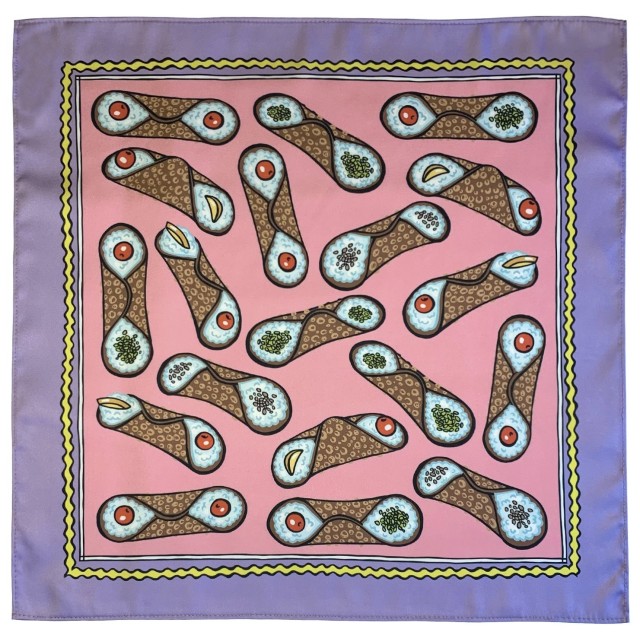 Sicilan Cannoli Scarf (pink)