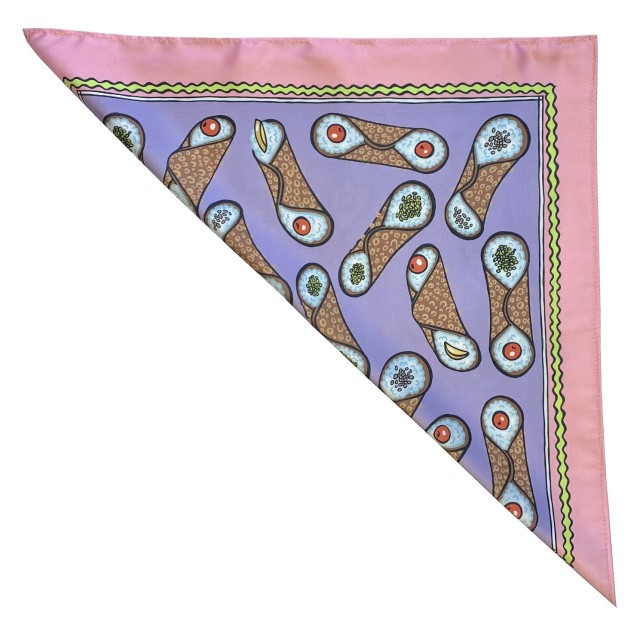 Sicilian Cannoli Scarf (purple)