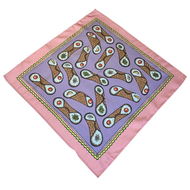 Sicilian Cannoli Scarf (purple)