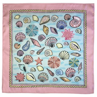 Pastel Shells Scarf (pink)