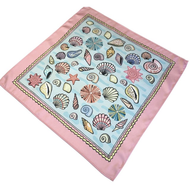 Pastel Shells Scarf (pink)