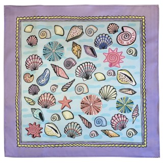 Pastel Shells Scarf (purple)