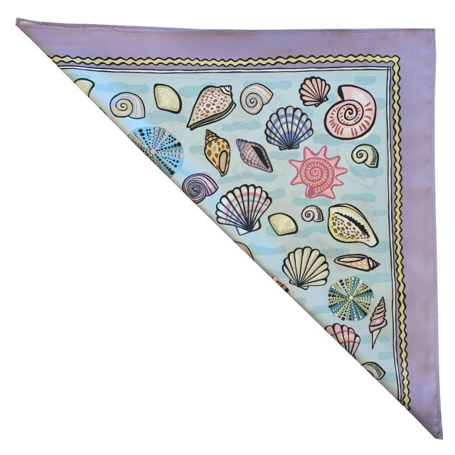 Pastel Shells Scarf (purple)