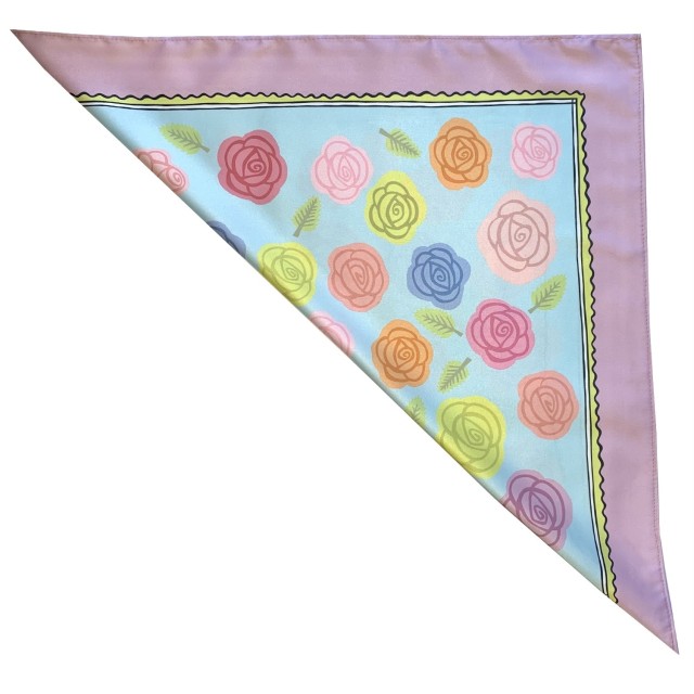 Pastel Roses Scarf (purple)