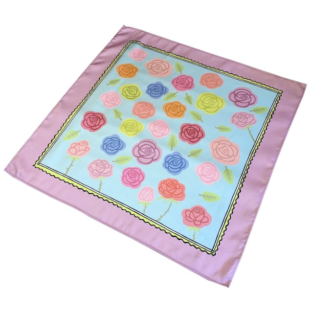 Pastel Roses Scarf (purple)