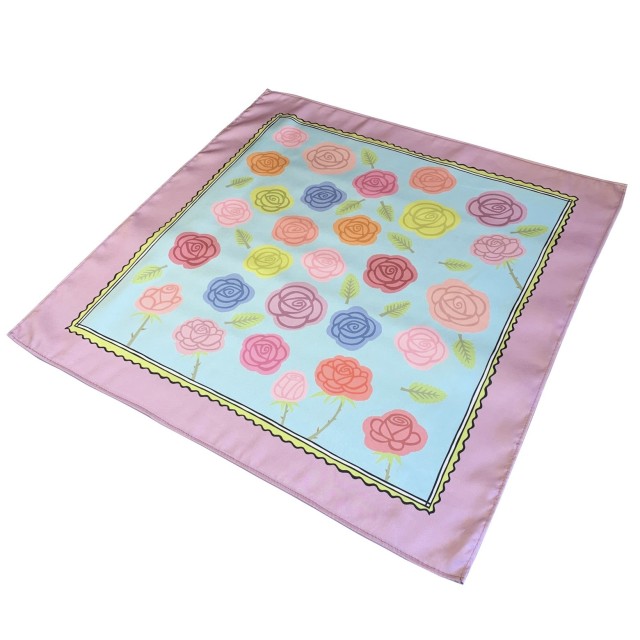 Pastel Roses Scarf (purple)