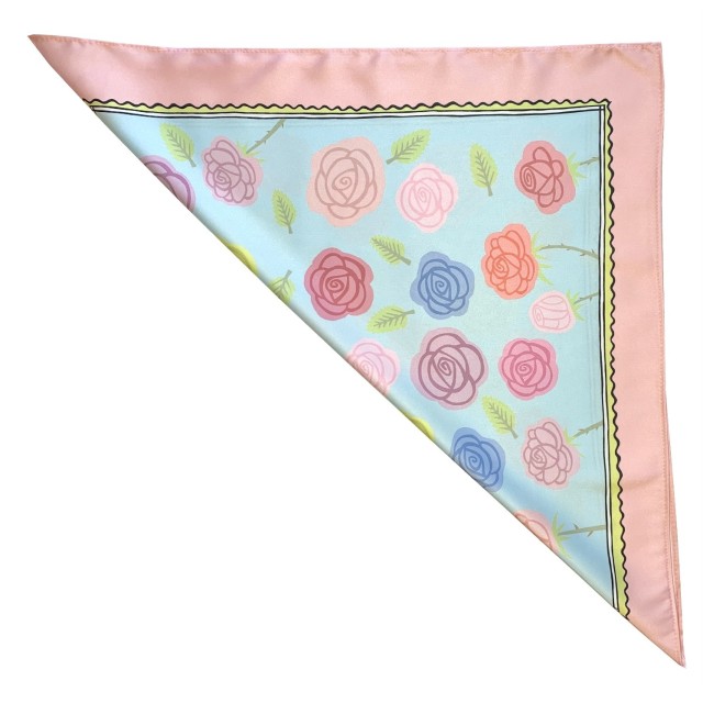 Pastel Roses Scarf (pink)