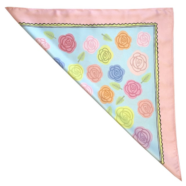 Pastel Roses Scarf (pink)