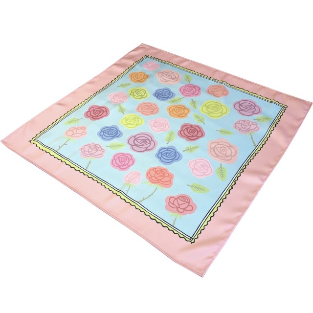 Pastel Roses Scarf (pink)