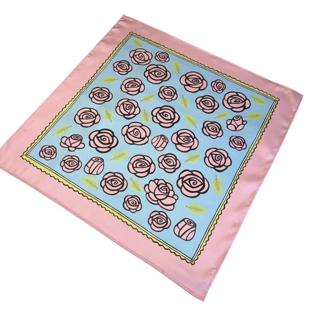 Pink Roses Scarf