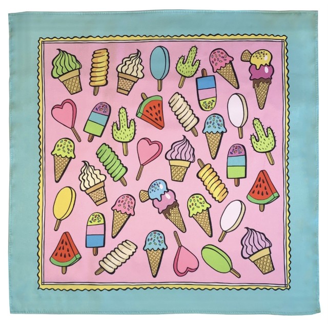 Ice Cream Scarf (green)