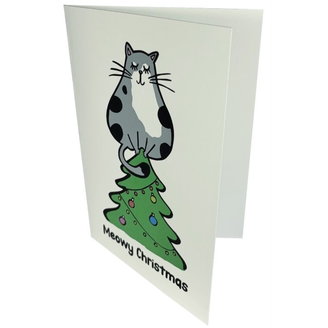 Cat on Tree card