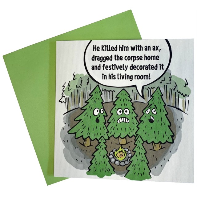 Xmas Trees card