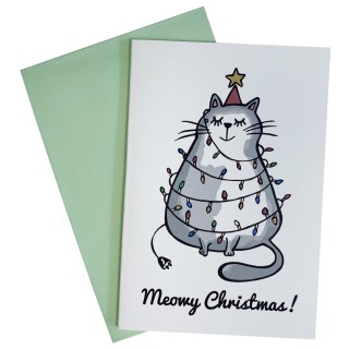 Funny cat tree card