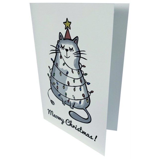 Funny cat tree card